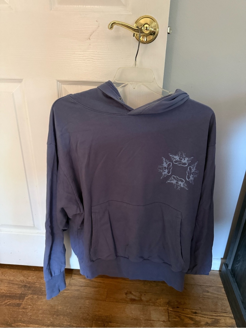 BOYS LIE Lavender Graphic Pocket Hoodie